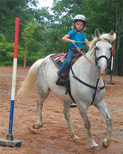 Pole Bending at Blanche Manor Stables