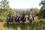 A panoramic view of the Blue Ridge Mountains is even better on horseback. 